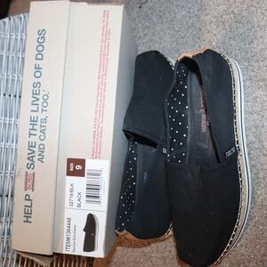 Skechers Black Slip-On Shoes for Women